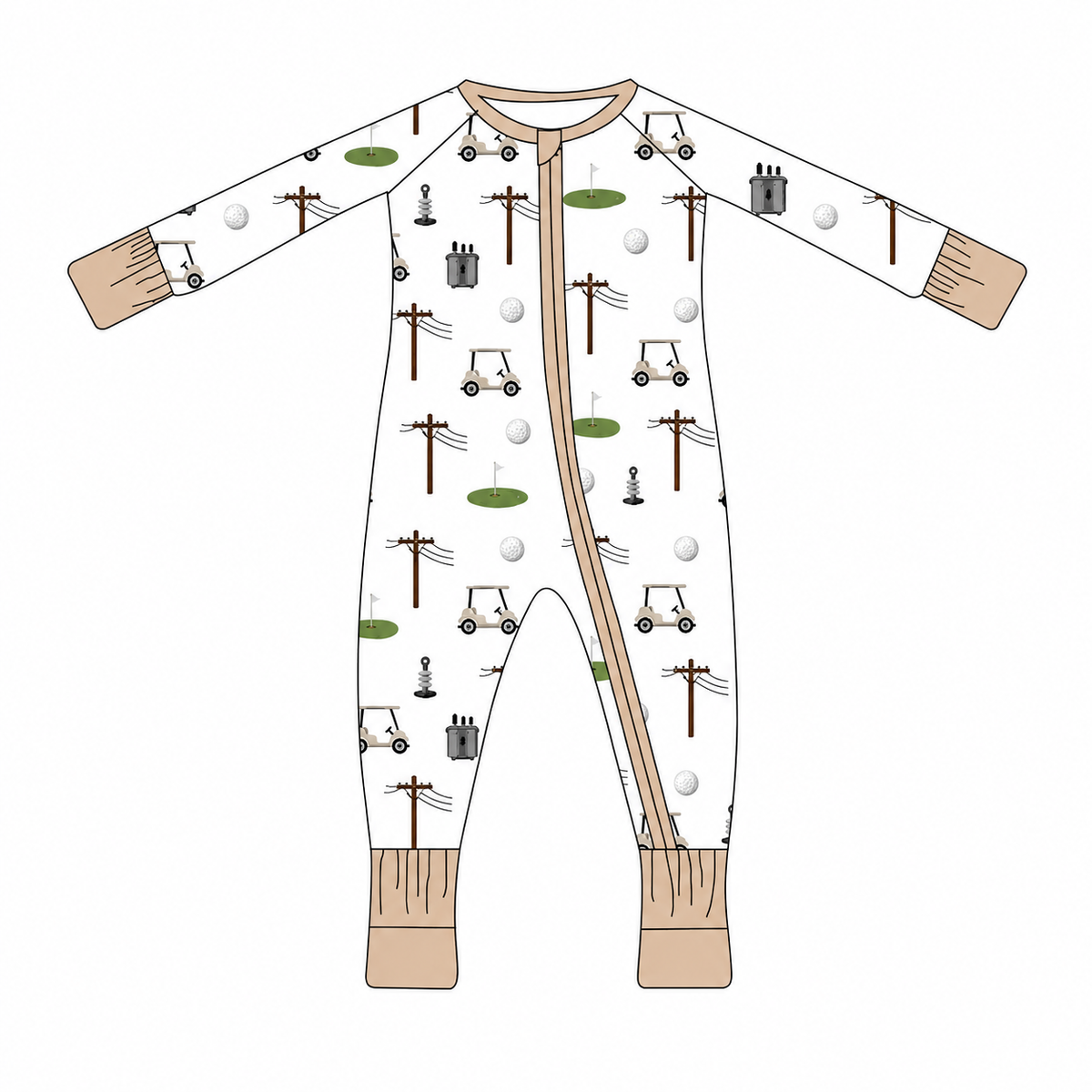 Kids Bamboo Lines & Links Pajamas